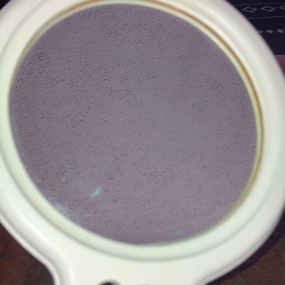 Vintage Hand painted Handheld Mirror with Heart Cutout - Picture 5 of 9